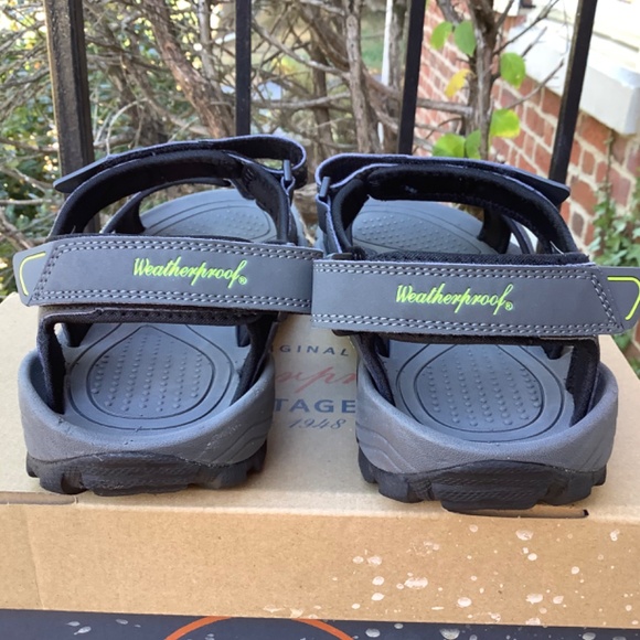 Weatherproof Vintage Men’s Brighton Adjustable Sandals Gray SZ 13 - Picture 12 of 16